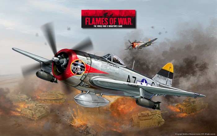 P-47 Thunderbolt aircraft from Flames of War