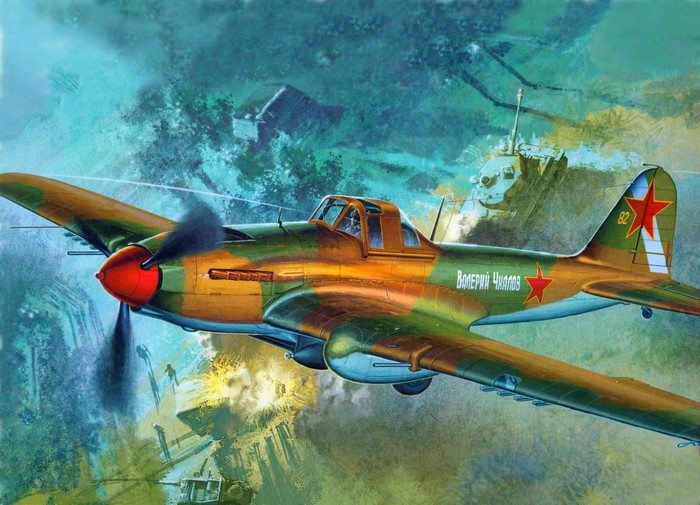 Il-2 Sturmovik Airplane Painting Art
