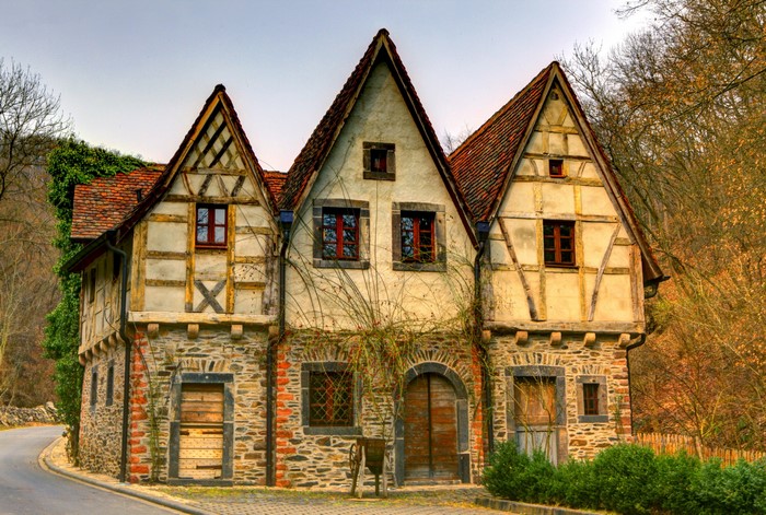Half-timbered houses in Germany