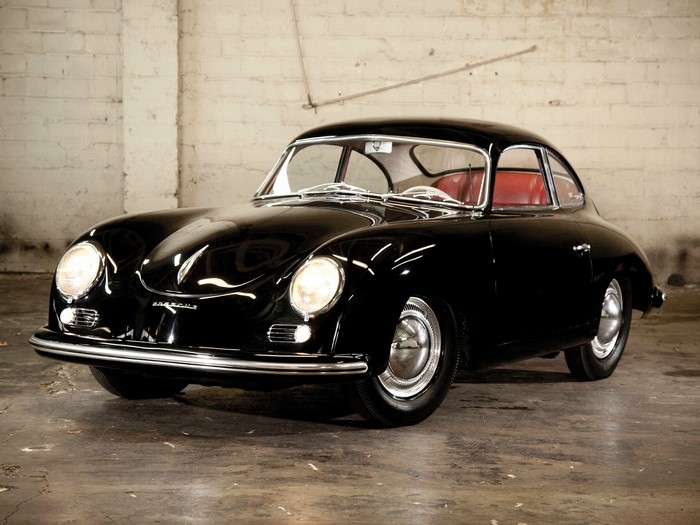 Black 1954 Porsche 356 Bent-Window Coupe