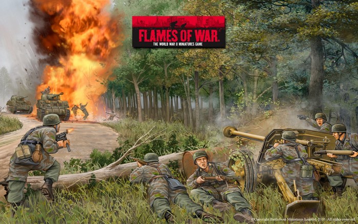 Flames of War World War II Miniatures Game Art