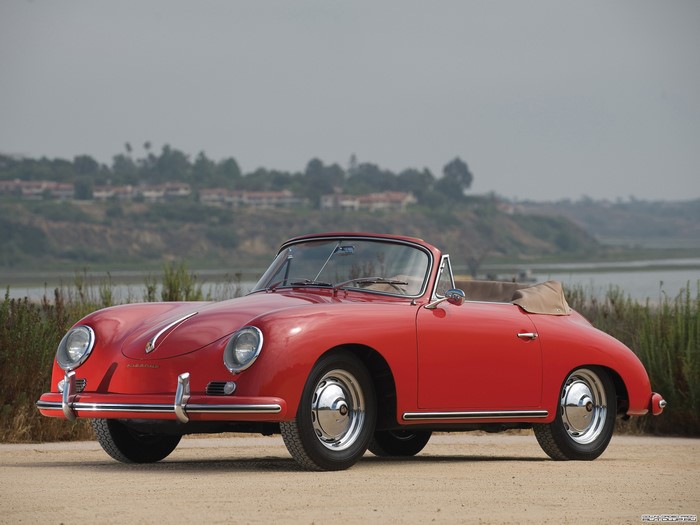 Red Porsche 356 Convertible