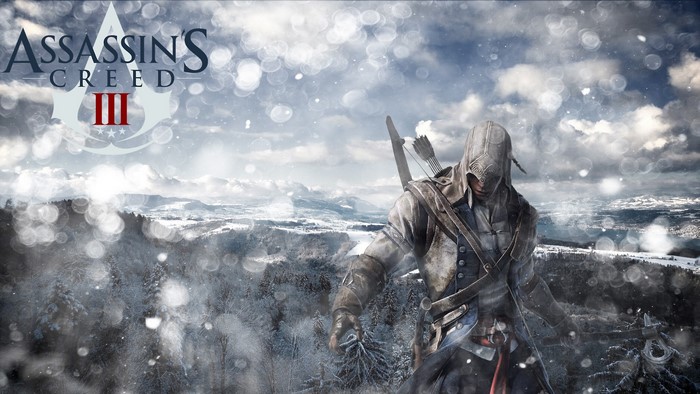 Assassin's Creed III Connor in a snowy landscape