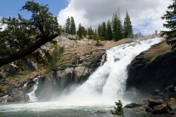 Tuolumne White Cascade at Glen Aulin, Yosemite, California