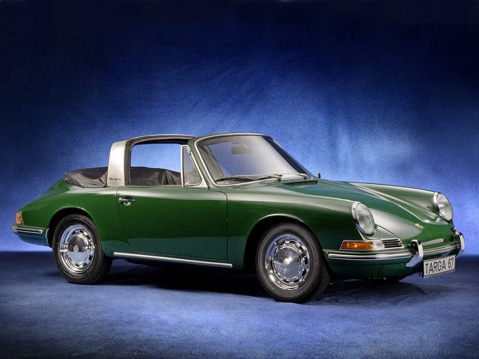 Green 1967 Porsche 911 Targa