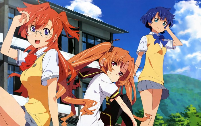 Three girls from Ano Natsu de Matteru