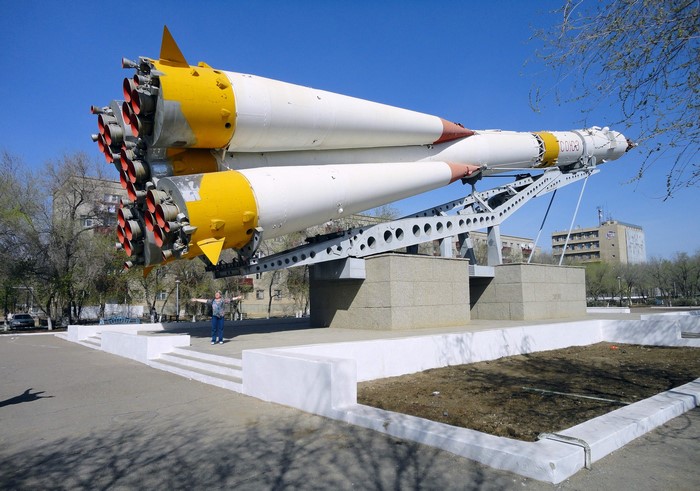 Soyuz rocket monument
