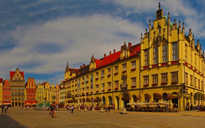 Market Square in Wroclaw, Poland