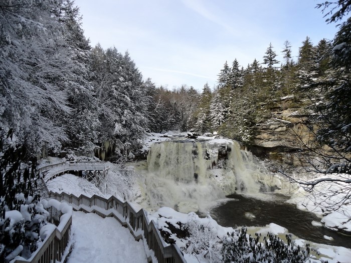 Blackwater Falls State Park in Winter
