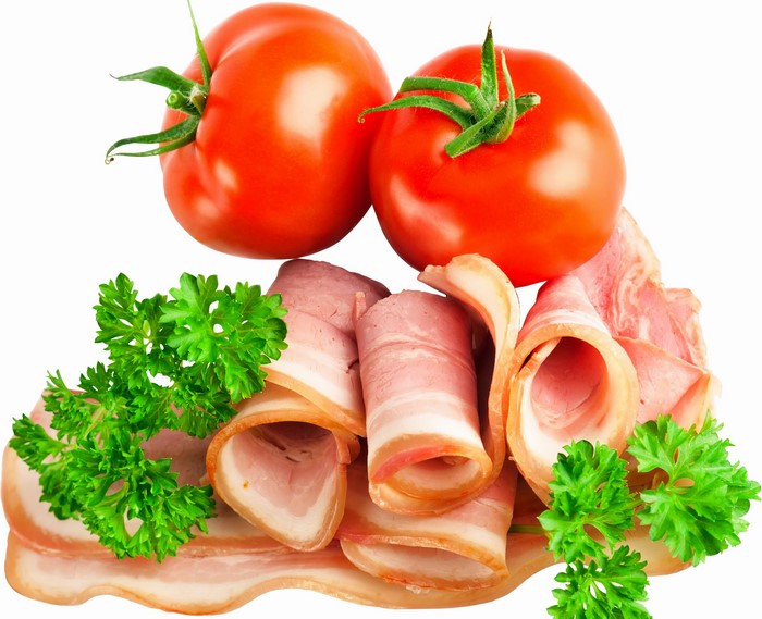 Tomatoes, Ham, and Parsley