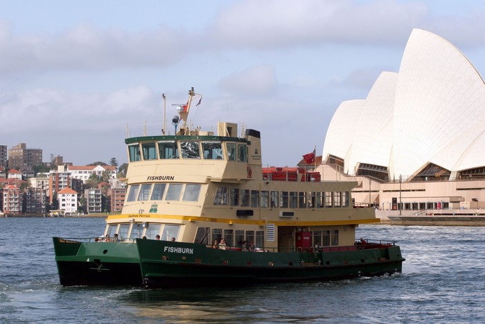 Fishburn Ferryboat near Sydney Opera House