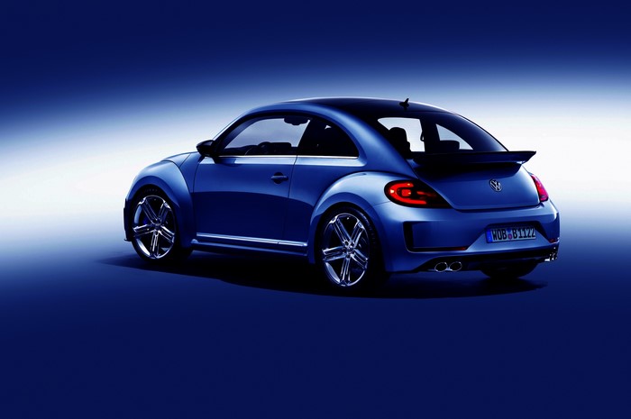 Blue Volkswagen Beetle R-Line