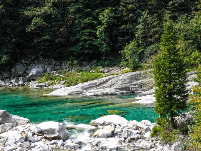 River in Lavertezzo, Ticino, Switzerland