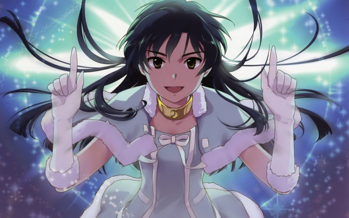 Idolmaster Xenoglossia character with moon necklace
