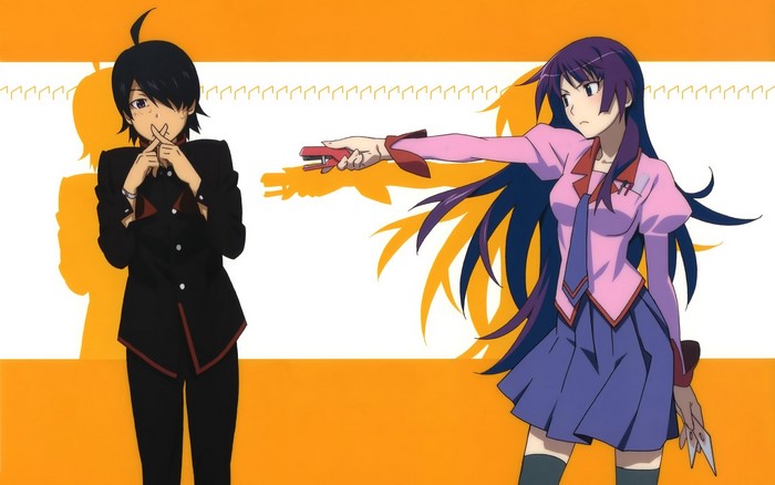 Koyomi Araragi and Hitagi Senjougahara from Bakemonogatari