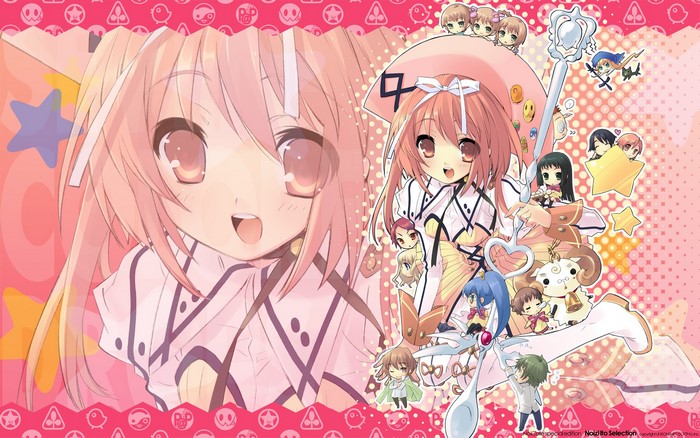 Nanatsuiro Drops characters with magical staff