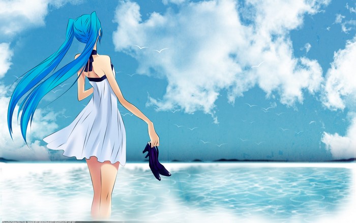 Hatsune Miku by the Sea