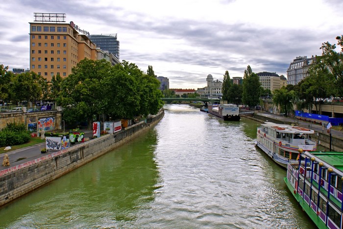 Danube Channel in Vienna, Austria