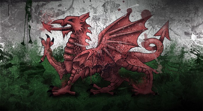 Red Dragon on Welsh Flag