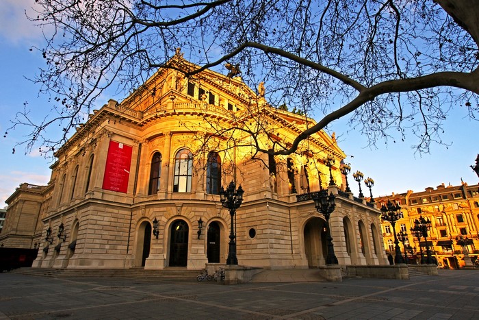 Alte Oper building in Frankfurt, Germany