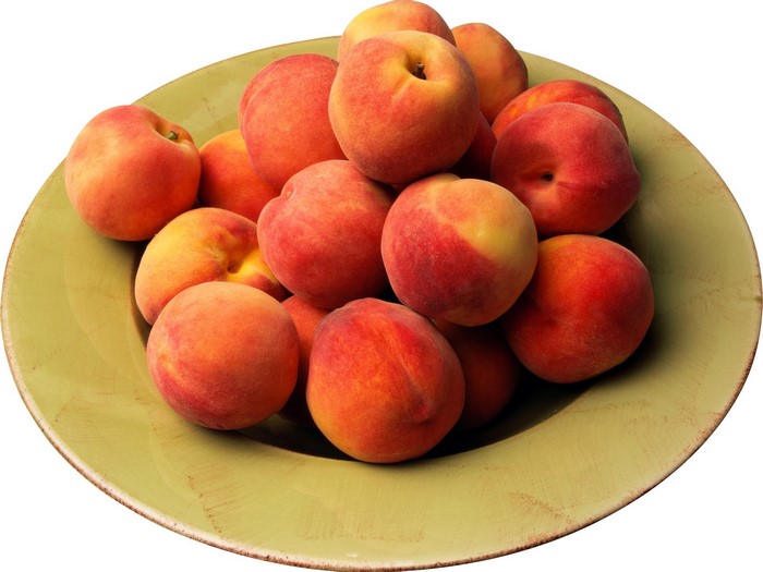 A bowl of fresh peaches