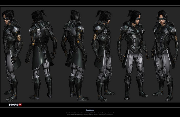 Mass Effect 3 character model showcase
