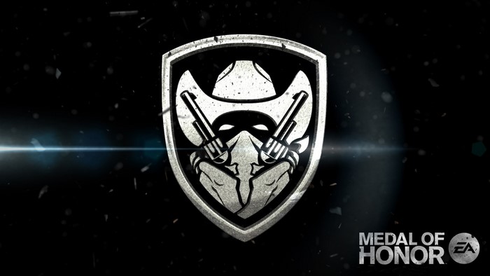 Medal of Honor EA logo with cowboy and guns