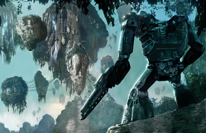 Mech and floating islands from Avatar