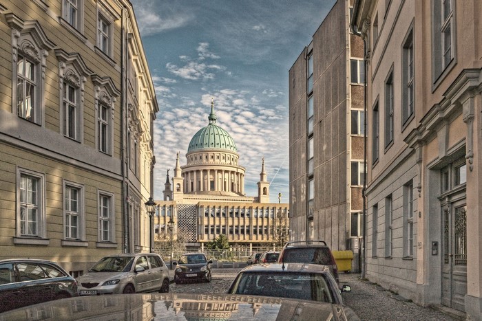 Neoclassical building with dome in Germany