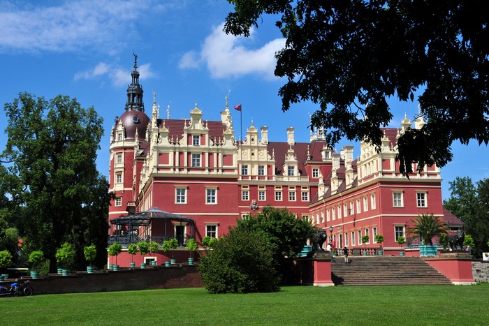 Muskauer Park and Castle in Germany