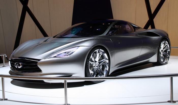 Infiniti concept car on display