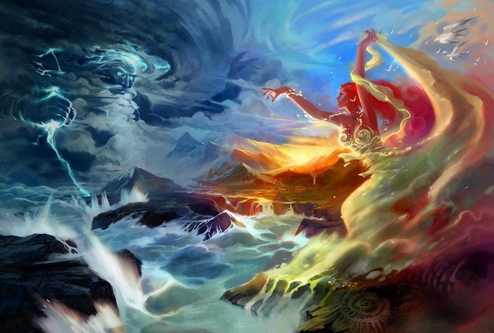 God of Storms vs. Goddess of Summer