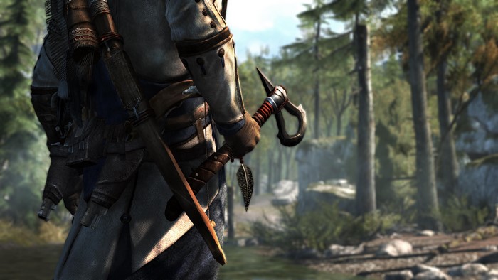 Assassin's Creed 3 tomahawk and forest