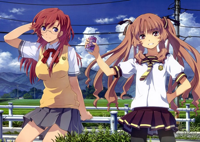 Kaito Kirishima and Ichika Takatsuki from Ano Natsu de Matteru