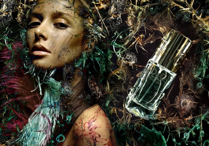Dolce & Gabbana Feminine Perfume Bottle with Woman