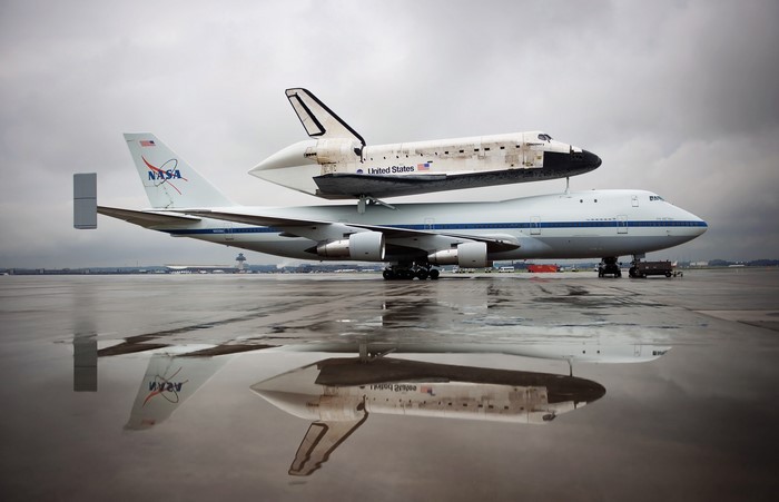 Space Shuttle Enterprise on NASA Boeing 747