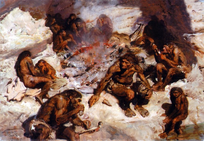 The Cannibals of Krapina by Zdenek Burian