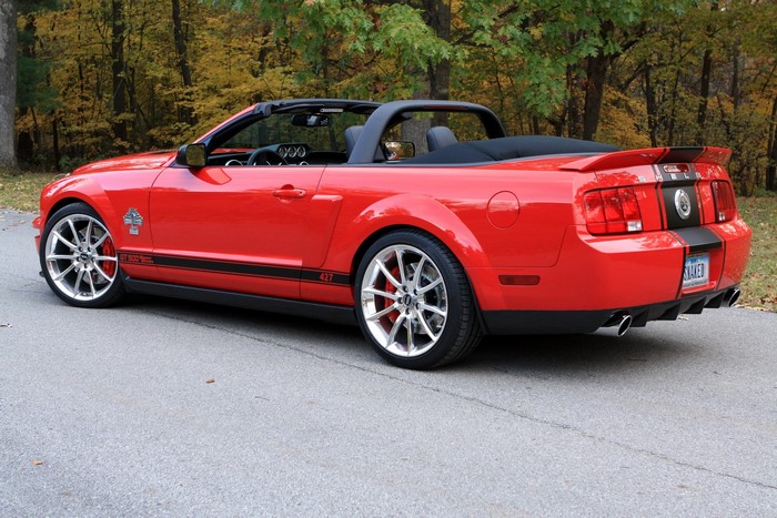 Red Shelby GT 500 Super Snake Convertible