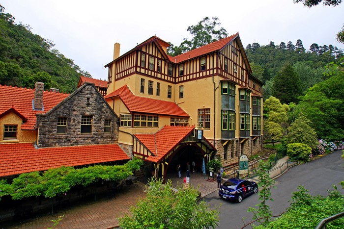Historic building in a forest setting, Australia