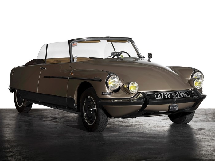 Brown Citroen DS convertible car