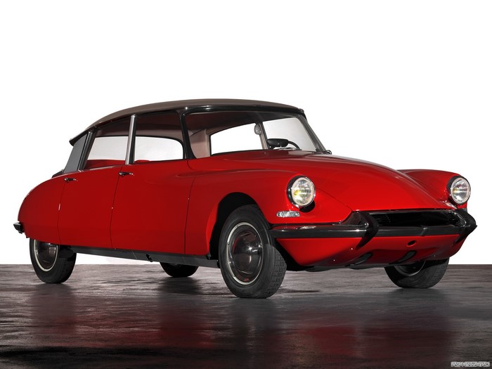 Red 1965 Citroen ID 19 Berline car