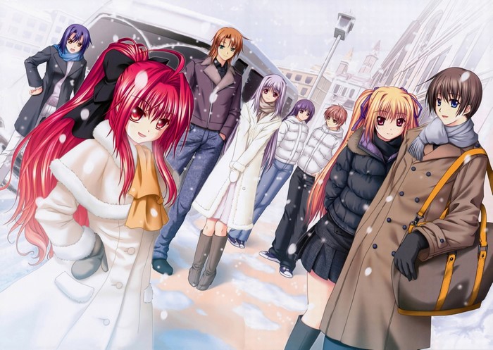 Shinkyoku Soukai Polyphonica characters in snow