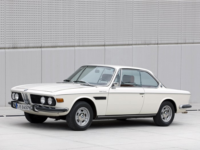 White BMW Classic Coupe