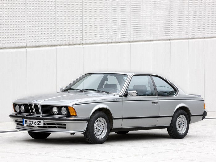 Silver BMW 635 CSI Coupe