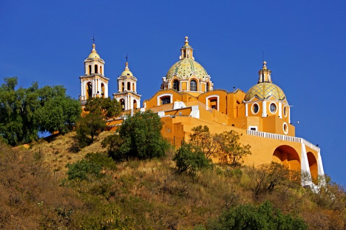 Church on the hill Puebla, Mexico
