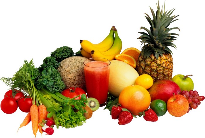Assortment of Fresh Fruits and Vegetables