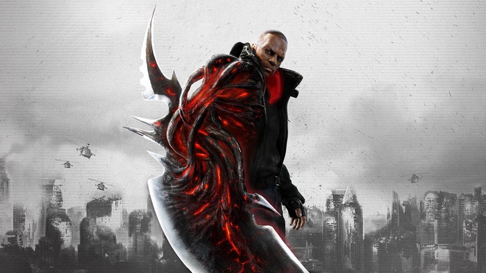 Alex Mercer from Prototype with a mutated arm