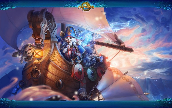 Allods Online: Viking Ship with Furry Characters