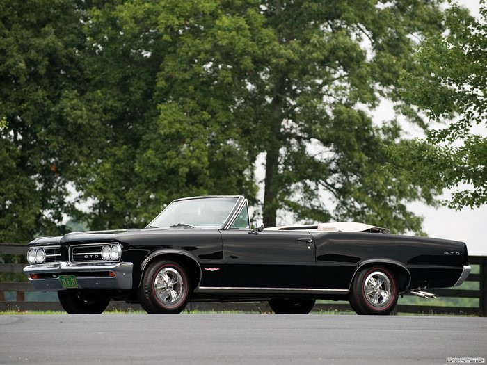 Black 1964 Pontiac GTO Convertible