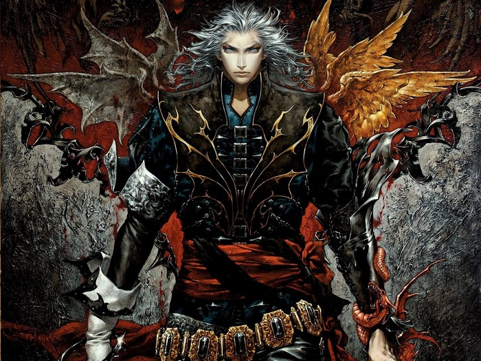 Alucard from Castlevania with wings